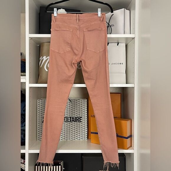 27. Frame Le High Skinny Jeans in Dusty Rose Size 26 - Picture 4 of 8